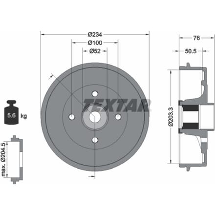 Remtrommel TEXTAR 94042400