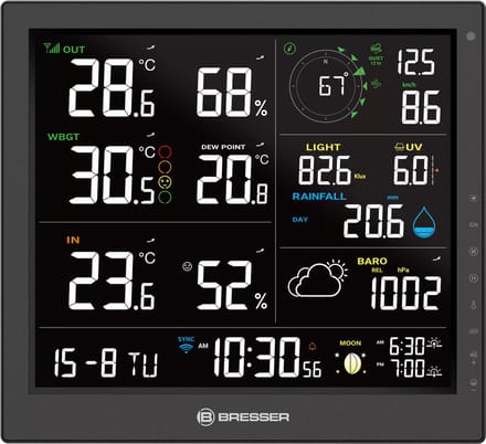 Bresser Weerstation - MeteoTemp JW - Wifi - 8-in-1 Sensor