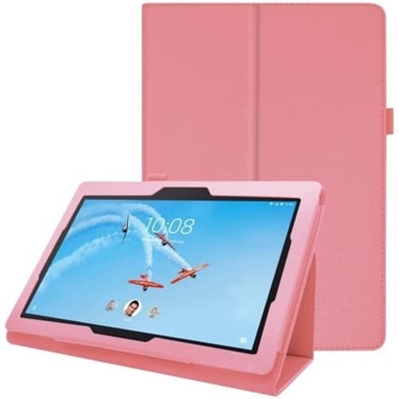 Bookcase Lenovo Tab E10 Lichtroze met Standaard