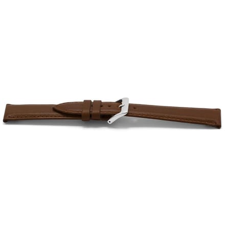 Horlogeband D347Z Dover Bruin zilver 14x12 mm