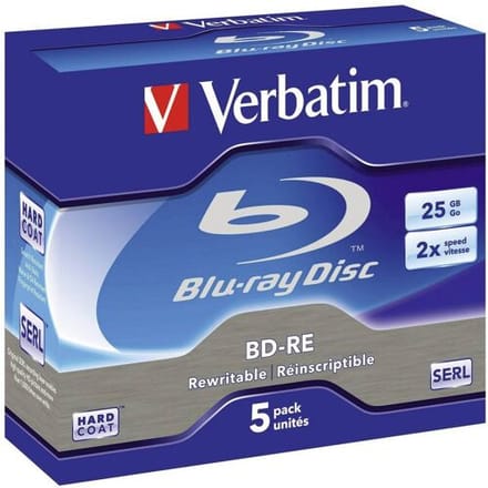Verbatim Blu-ray BD-RE herschrijfbaar 43615 5 stuk(s) 25 GB