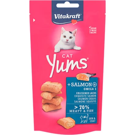 Vitakraft Cat Yums Zalm - Kattensnack - 40 g