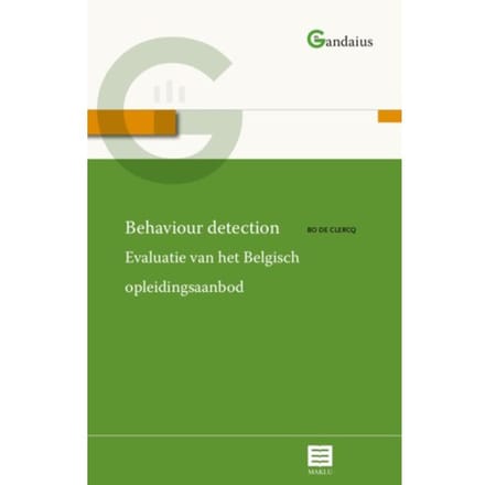Behaviour Detection - Gandaius Meesterlijk - Bo De Clercq