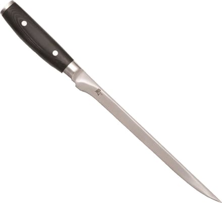 Yaxell Ran Fileermes 23 cm – Flexibel – VG10 Staal – 61 HRC – Canvas-Micarta Heft