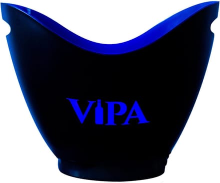Oplaadbare Wijn champagne koeler - bucket - Cooler met LED verlichting - Zwart