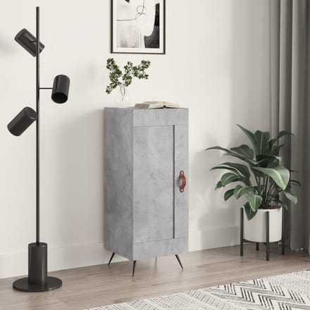 vidaXL - Dressoir - 34,5x34x90 - cm - bewerkt - hout - betongrijs