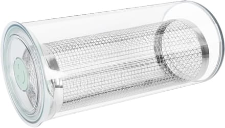 Paneerschudbeker - Beslagkom Deksel - Gelijkmatig Paneren - 360 graden coating - 20 cm - Transparant