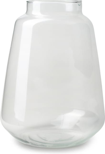 Jodeco Bloemenvaas Zef - helder transparant - glas - 26 x 35 cm - vaas
