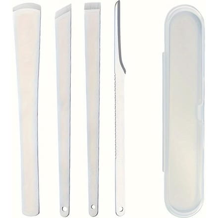 Professionele Pedicure Mes Set Professionele Voet Eelt Verwijderaar RVS Nagel Exfoliërende Set white
