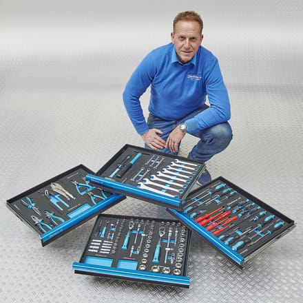 Datona® Gereedschapsset voor 4 lades - 117-delige set gereedschap in Pro softmodules