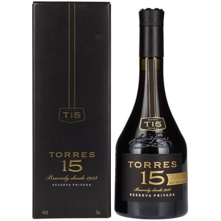 Torres 15 RESERVA PRIVADA Brandy 40% Vol. 0,7l in geschenkverpakking