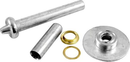 Dekton zeilringen set - 9 mm - 63 delig - messing gecoat