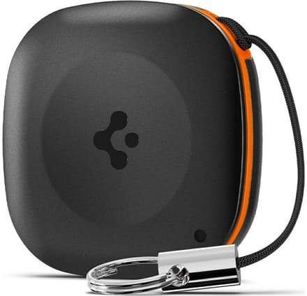 Spigen TagMe Bluetooth Tracker Zwart - Inclusief Koord en Batterij - Te Volgen met Zoek Mijn iPhone