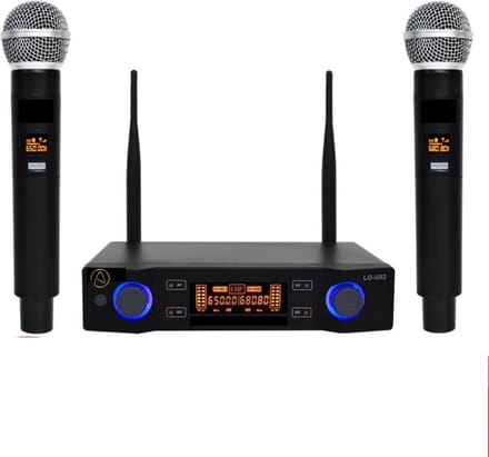 Karaoke Set - Voor volwassenen - Draadloos - Inclusief 2 microfoons