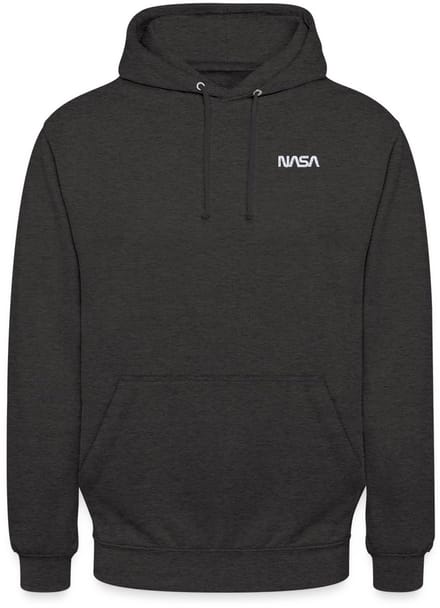 NASA Logo Klein Wit Borduurwerk Hoodie Unisex