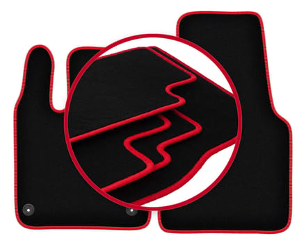 CARLUX-RED automatten voor: Smart Fortwo III hatchback (2014-2020)