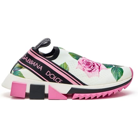 Magnian sneakers met Rose print Dolce & Gabbana
