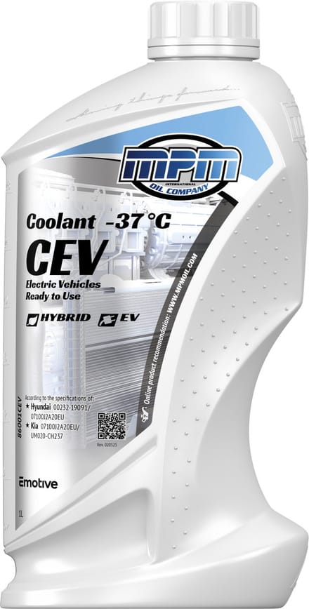 MPM Koelvloeistof Elektronische voertuigen -37°C - 1 liter