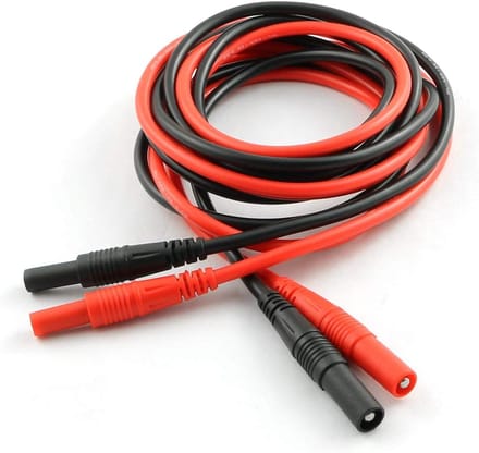 Testkabels Set - Meetkabels Adapter - Elektrisch Testen - Zuiver Koper - 4mm Banaan Plug - Rood Zwart