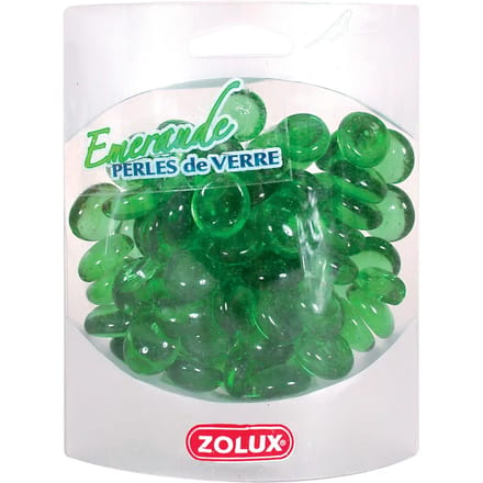 Zolux perles de verre emeraude Zolux