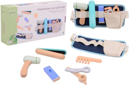 Johntoy kappersset speelgoed met kappersriem - Jouéco - rollenspel.