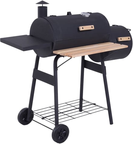 Outsunny-Smoker-Steel-124x53x108cm-Black