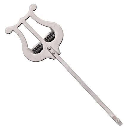 Gebogen trompetharpje van Gear4music, Zilver