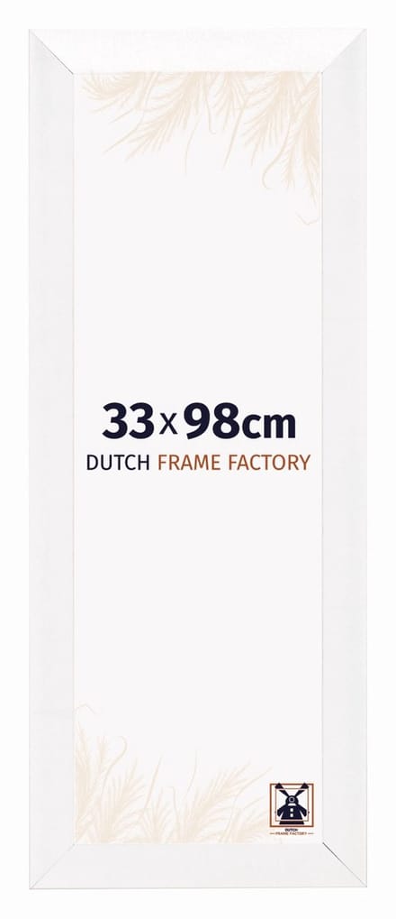 Fotolijst 33x98 cm - MDF - Wit Hoogglans - Praag