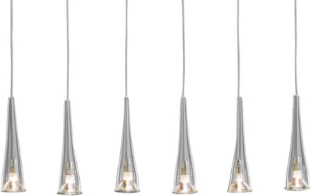 Linea Verdace - Hanglamp LED - 6 Ice Nikkel mat 6X20W - 12V