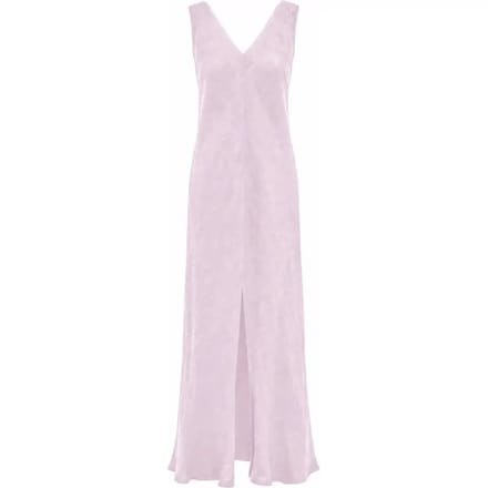 V-hals Jurk met Splitzoom Dames Haris Cotton Essentials