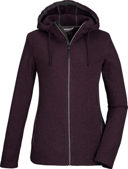 Killtec KOW 2 Women Jacket - Outdoorvest - Dames - Capuchon - Paars - Maat 46