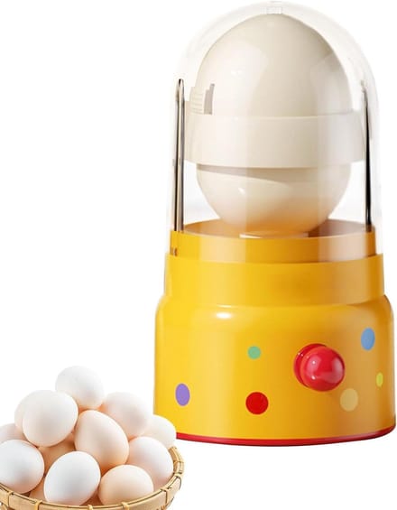 Eimixer - Keuken Gadget - Eieren Mengen - Schil-Intact Combinatie - 15.5 x 8 cm - Geel