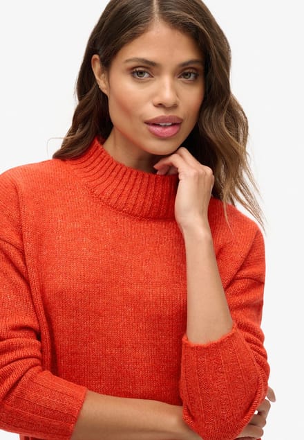 Superdry ESSENTIAL MOCK NECK JUMPER Dames Trui - Maat XL