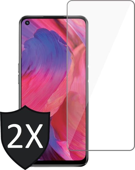 Screenprotector geschikt voor Oppo A54 5G - GlassGuard Screen Protector - 2 Stuks