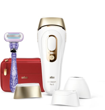 Braun Silk-expert Pro Silk·expert Pro 5 PL5267 IPL Voor Vrouwen, Voor Blijvend Zichtbare Ontharing Thuis, Wit/Goud