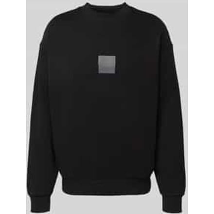 Sweatshirt met labelprint, model 'Split Hugo'