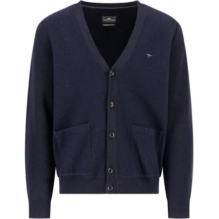 Fynch-Hatton Vest Buttoned Closure Boiled Wool Navy / male