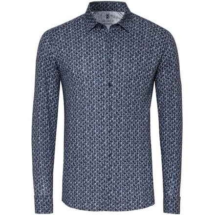 Desoto Overhemd Fantasy Multi Bubbles Pattern Navy / male