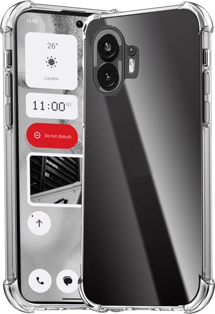 Hoesje geschikt voor Nothing Phone 2 - Shockproof Transparant Back Cover Case