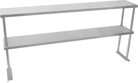 Bovenschap voor werktafel - rvs - 150 cm - 100 kg capaciteit