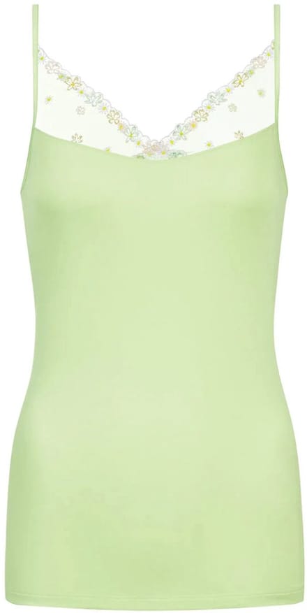 Mey - Pretty Sense Spaghetti Top Pistachio Cream - maat S/M - Groen