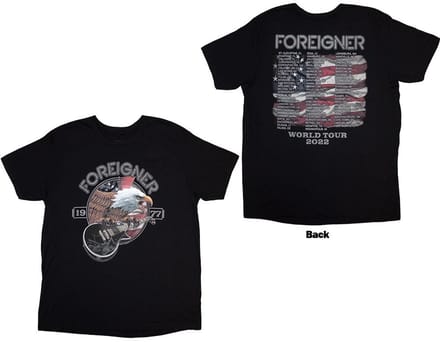 Foreigner - Eagle Heren Tshirt - S - Zwart