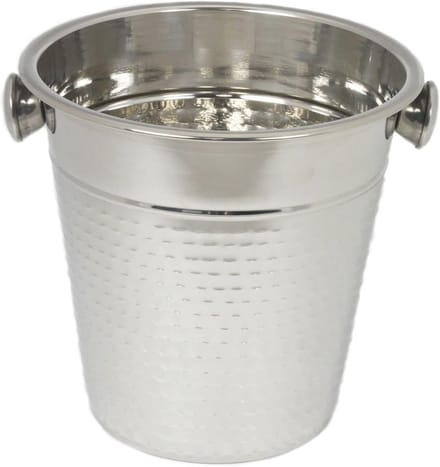 Elegante Champagne Emmer van Roestvrij Staal met Gehamerd Ontwerp