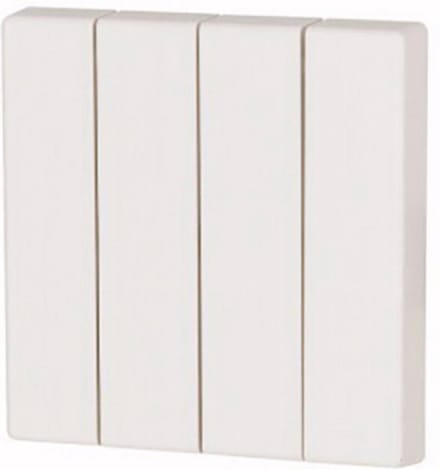 CWIZ-04/01 Eaton xComfort 4-kanaals Wipschakelaar Zuiver wit