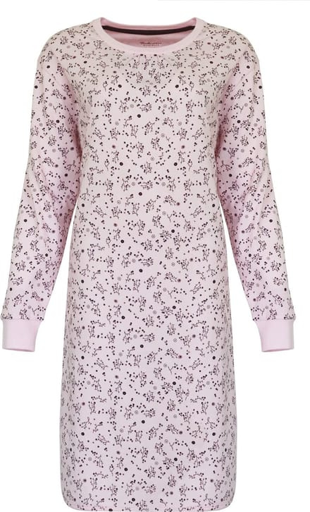Tenderness Dames Nachthemd - 100% Katoen - Licht Roze - Maat M