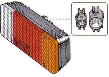 Achterlicht rechts Citroen Jumper I Open Laadbak/ Chassis (244). Model: 2002-02 - 2023-10-29