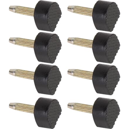 24 stuks Vervangingstips Hoge Hakken Antislip Schoenen Reparatie Hakpennen Beschermer (10 * 10 mm) black