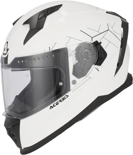 Acerbis X-Way Solid Mat Wit Systeemhelm - Helm