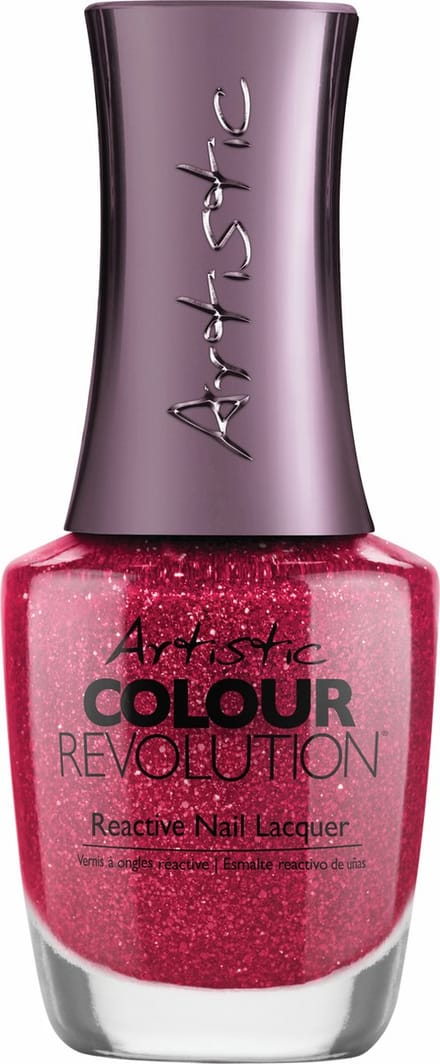 Artistic Nail Design Colour Revolution ' Falling In Luster ' ( Paars-Rood Shimmer )