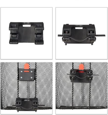 2x fietsmand voorop fiets - stuurmand - afneembaar - fietsmand stuur - metaal